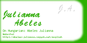 julianna abeles business card